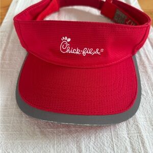 Chick-fil-A Red Visor adult or youth unisex